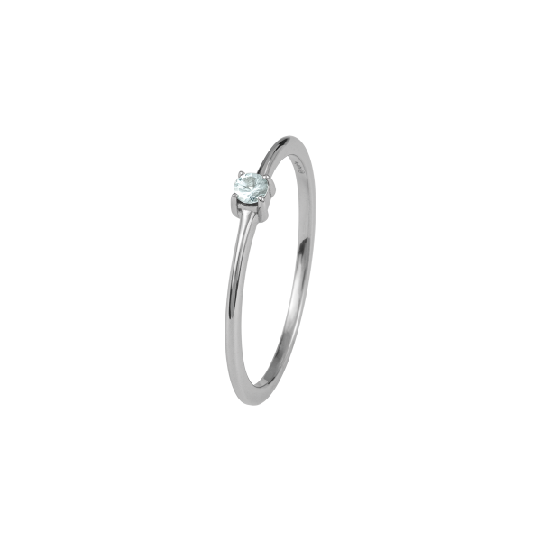 Jacques Lemans SE-R155A54 Damenring Ring Gr. 54 Sterlingsilber  mit White Topaz